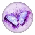 Next Innovations Purple Butterfly Round Wall Art 101410049-PURPLEBFLY